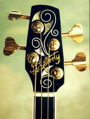 Headstock of bass