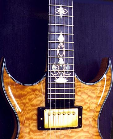 Fretboard of recent solidbody